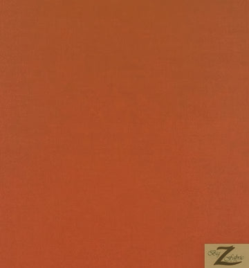 Solid All-Purpose 60" Poly Poplin Fabric / Rust / 100 Yard Roll