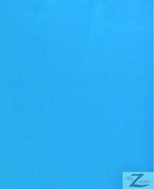 Solid All-Purpose 60" Poly Poplin Fabric / Turquoise / 100 Yard Roll