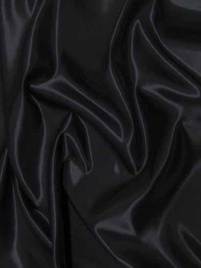 Solid Shiny Bridal Satin Fabric / Black / Sold By The Yard