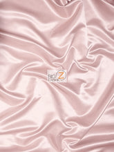 Solid Shiny Bridal Satin Fabric / Sold By The Yard