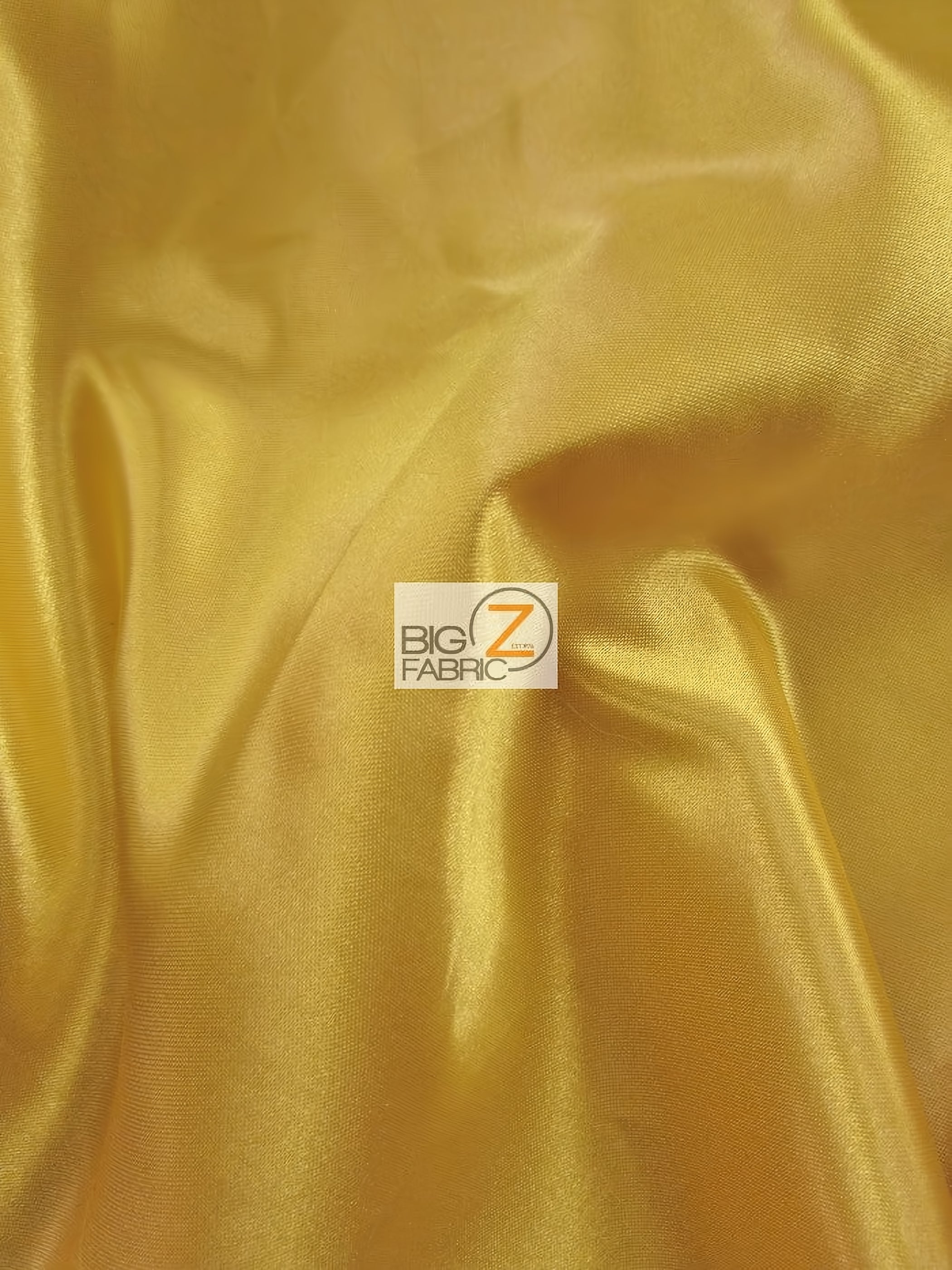 Solid Shiny Bridal Satin Fabric / Dark Gold / Sold By The Yard