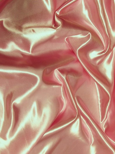 Solid Shiny Bridal Satin Fabric / Dusty Rose / Sold By The Yard