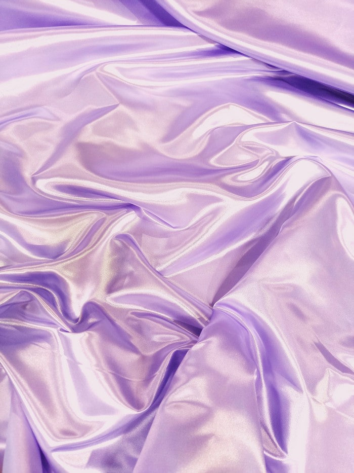 Solid Shiny Bridal Satin Fabric / Lavender / Sold By The Yard
