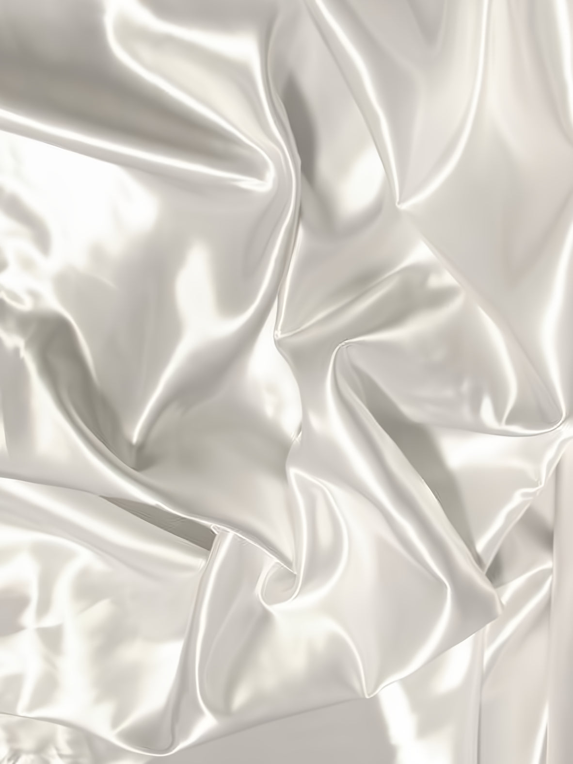 Solid Shiny Bridal Satin Fabric / White / Sold By The Yard (Second Quality Goods)