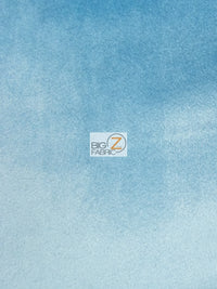 Solid Butter Velvet Drapery Upholstery Fabric / Aqua / Sold By The Yard