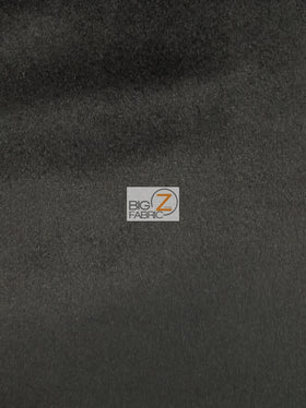 Solid Butter Velvet Drapery Upholstery Fabric / Black / Sold By The Yard