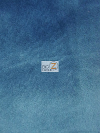 Solid Butter Velvet Drapery Upholstery Fabric / Teal / Sold By The Yard