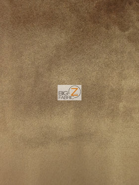 Solid Butter Velvet Drapery Upholstery Fabric / Wheat / Sold By The Yard