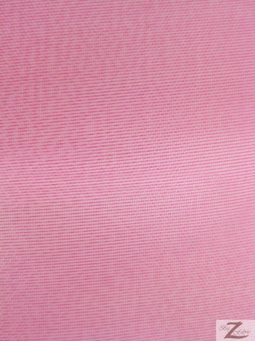 Solid Crystal Organza Fabric - 50 Yard Bolt - Bubble Gum