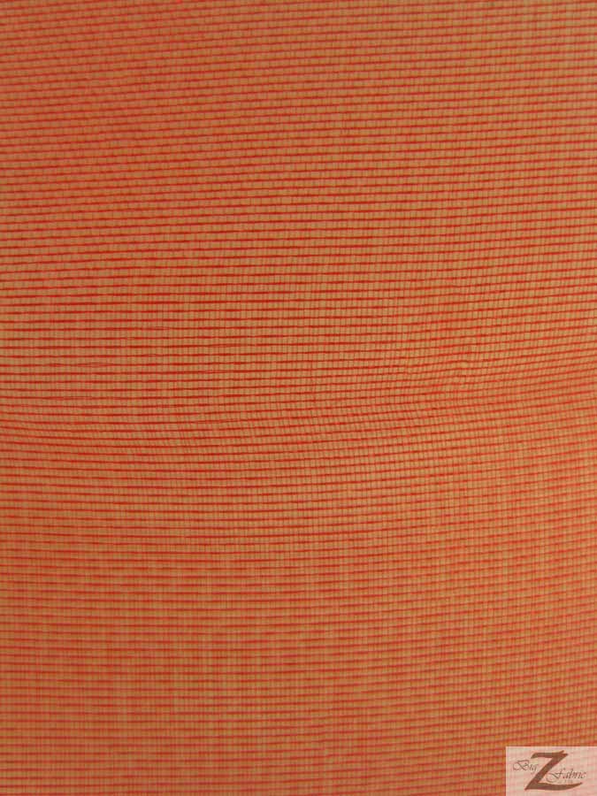 Solid Crystal Organza Fabric - 50 Yard Bolt - Cinnamon