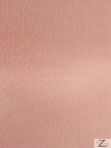 Solid Crystal Organza Fabric - 50 Yard Bolt - Coral