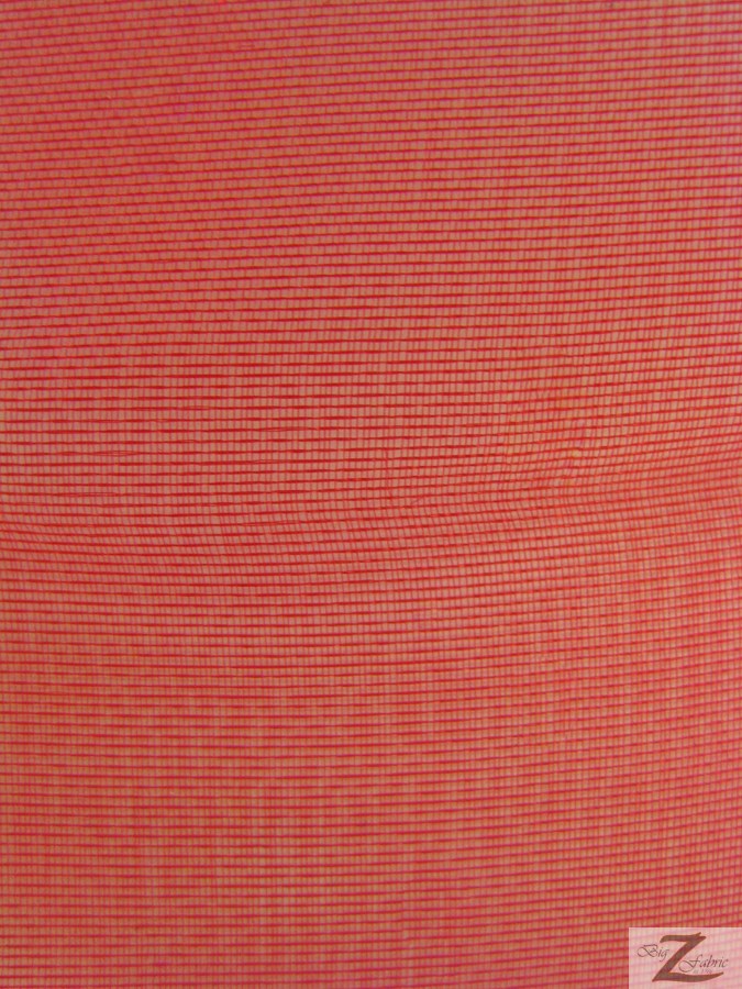Solid Crystal Organza Fabric - 50 Yard Bolt - Cranberry