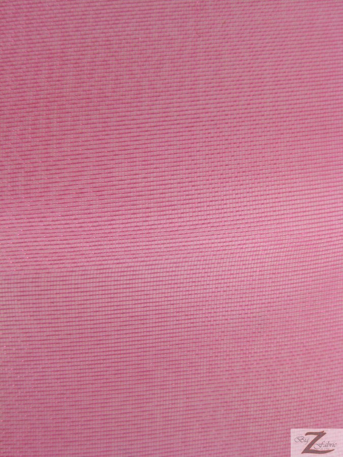 Solid Crystal Organza Fabric - 50 Yard Bolt - Fuchsia
