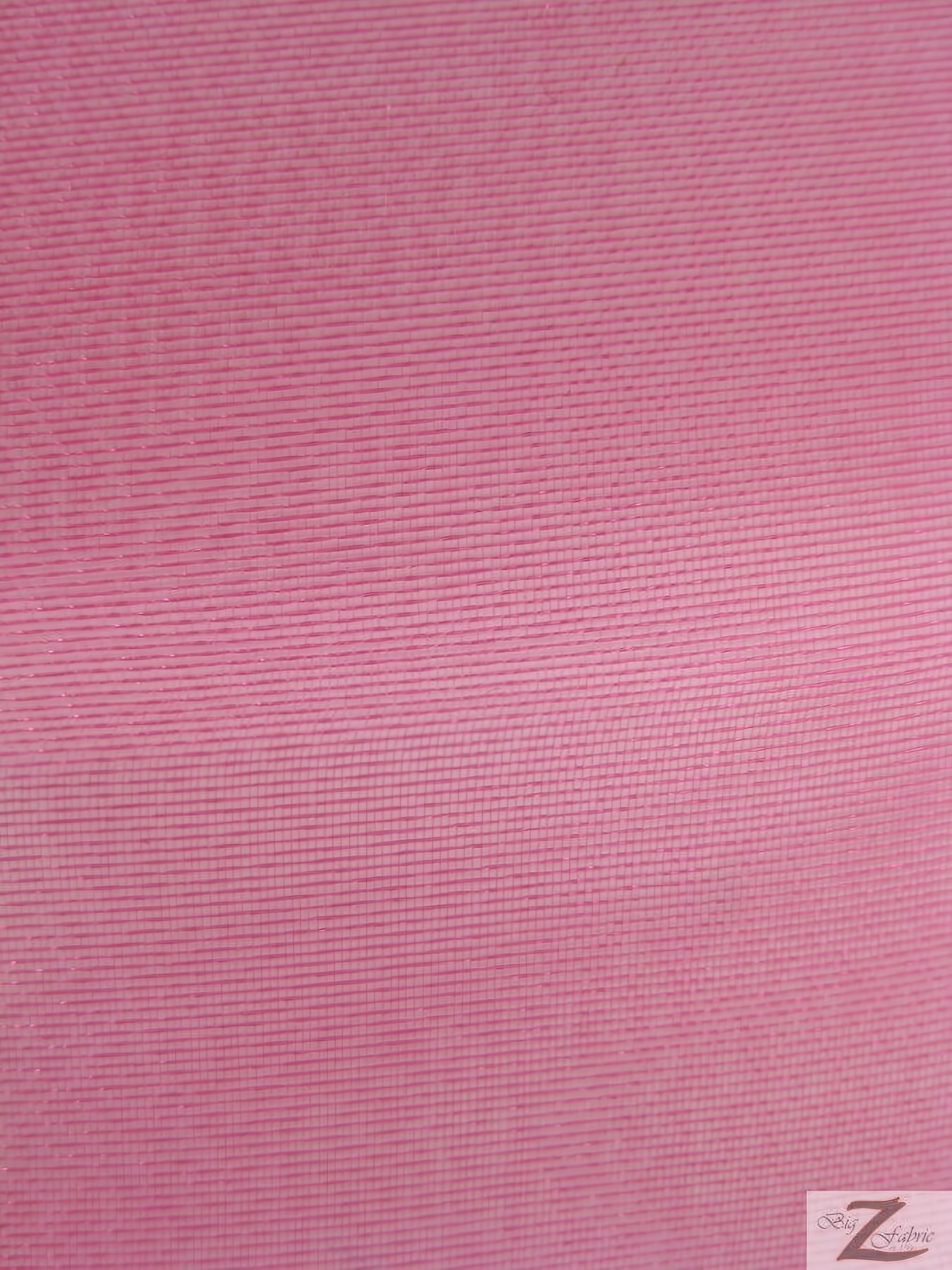 Solid Crystal Organza Fabric - 50 Yard Bolt - Fuchsia