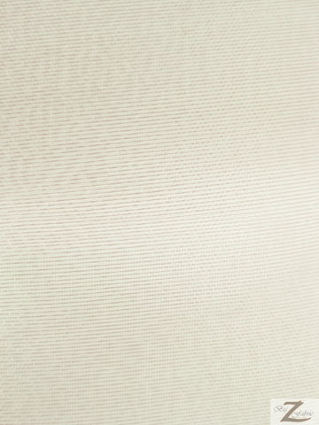 Solid Crystal Organza Fabric - 50 Yard Bolt - Ivory