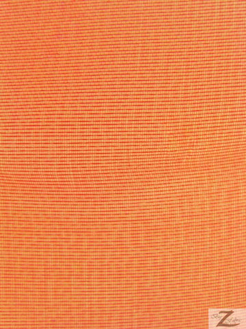 Solid Crystal Organza Fabric - 50 Yard Bolt - Orange