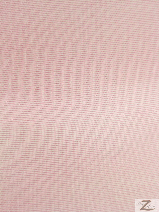 Solid Crystal Organza Fabric - 50 Yard Bolt - Pink