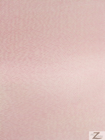 Solid Crystal Organza Fabric - 50 Yard Bolt - Pink