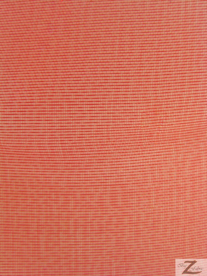 Solid Crystal Organza Fabric - 50 Yard Bolt - Red