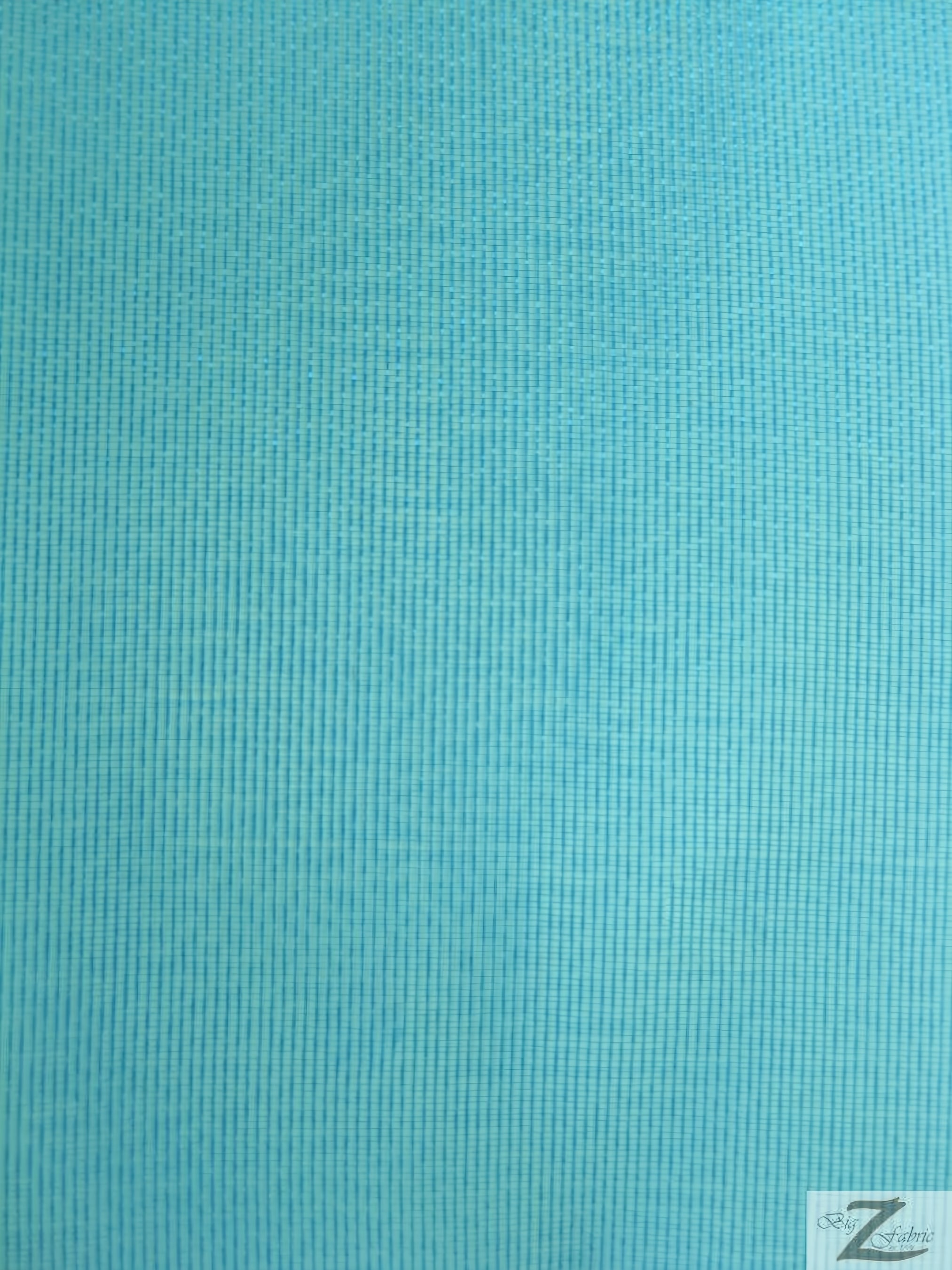 Solid Crystal Organza Fabric - 50 Yard Bolt - Turquoise