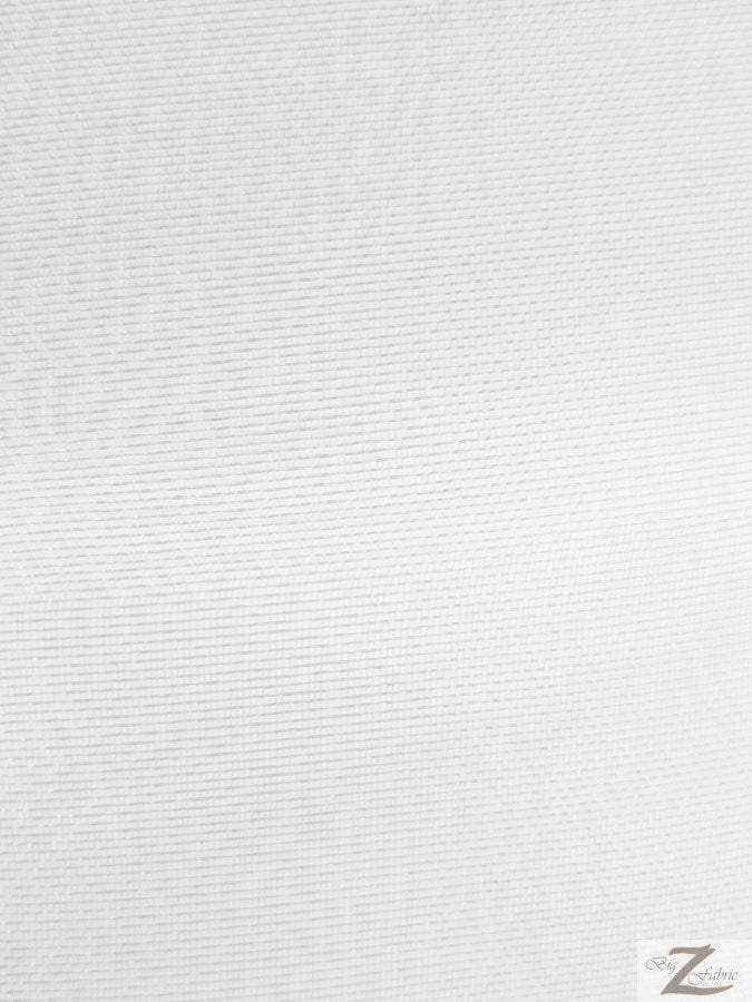 Solid Crystal Organza Fabric - 50 Yard Bolt - White