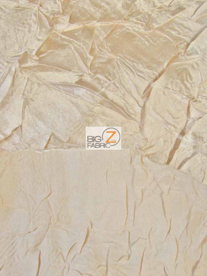Crushed Satin Fabric / White / Sold By The Yard