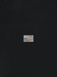 Solid 100% Cotton Twill Fabric / Black / Sold By The Yard