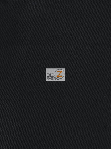 Solid 100% Cotton Twill Fabric / Black / Sold By The Yard