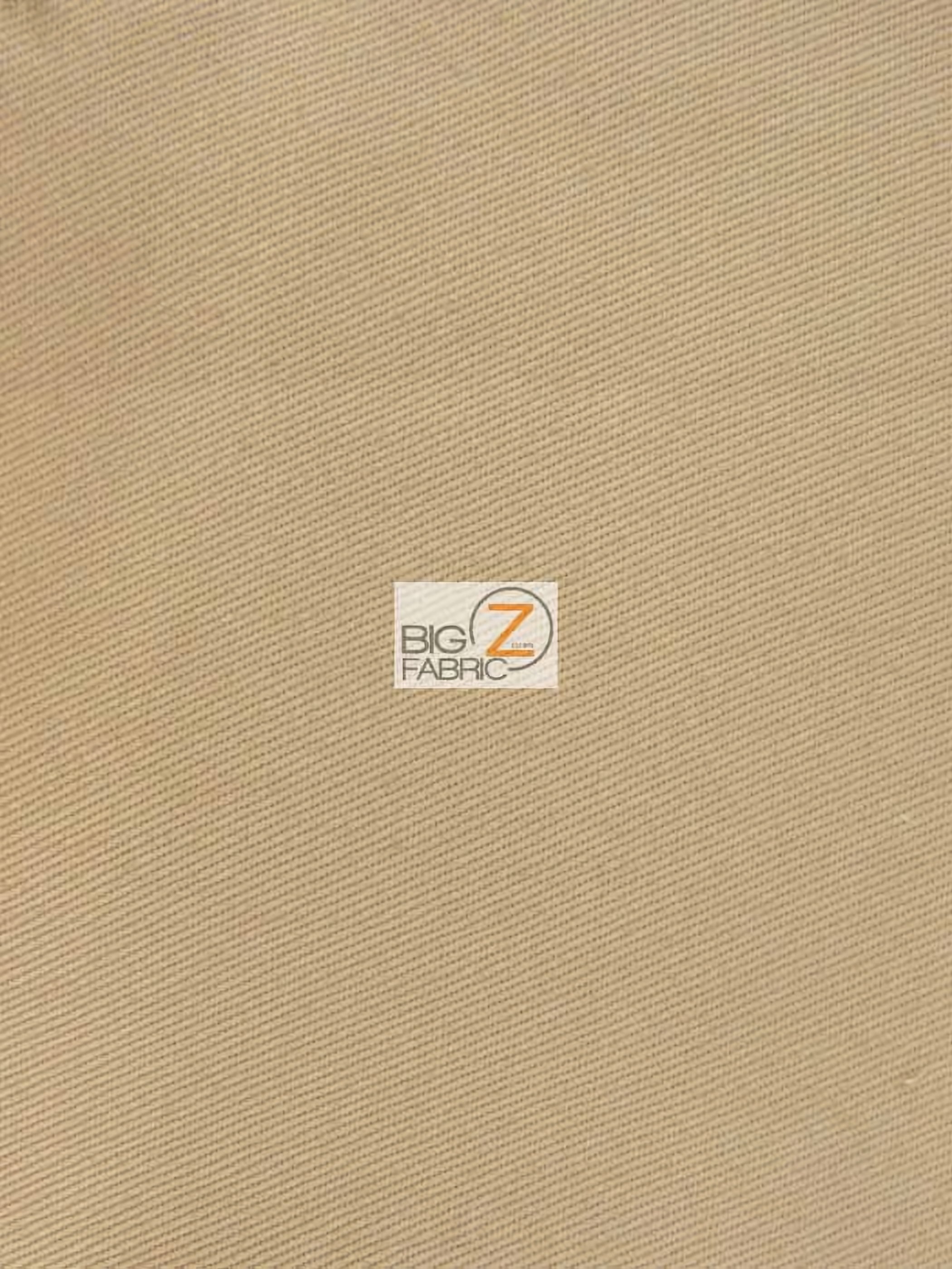 Solid 100% Cotton Twill Fabric / Khaki / Sold By The Yard