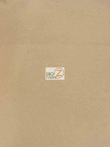 Solid 100% Cotton Twill Fabric / Khaki / Sold By The Yard