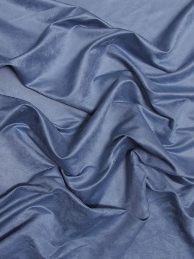 Microfiber Suede Upholstery Fabric / Denim Blue / Passion Suede Microsuede