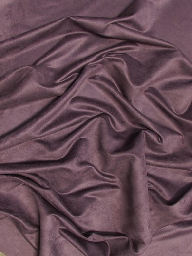 Microfiber Suede Upholstery Fabric / Aubergine / Passion Suede Microsuede