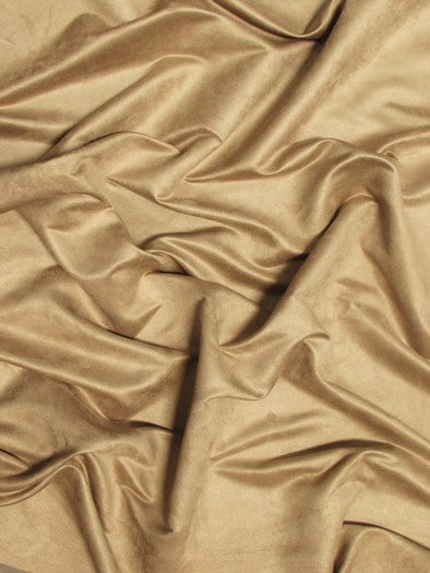 Microfiber Suede Upholstery Fabric / Camel / Passion Suede Microsuede