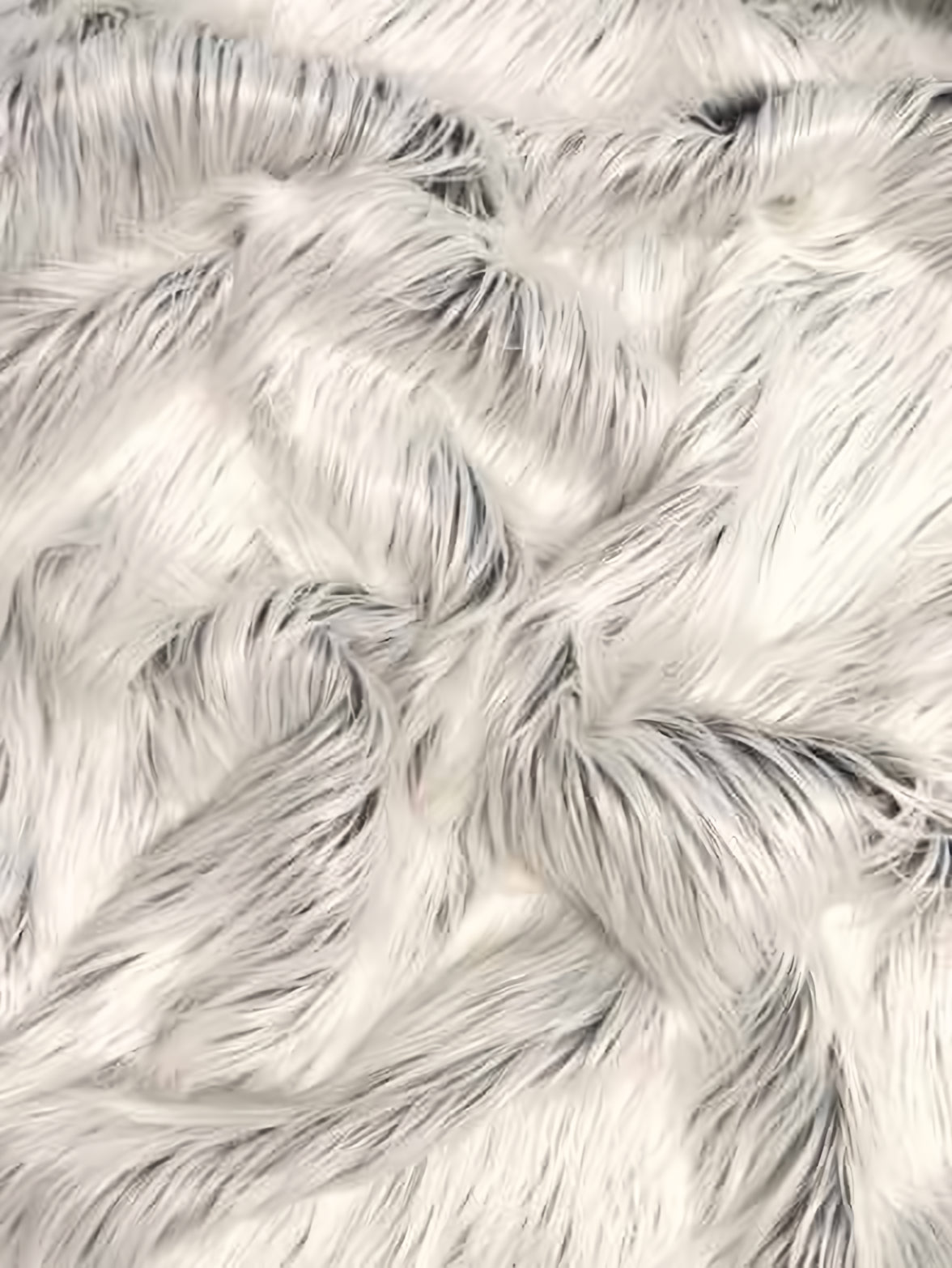 Grey Frost Solid Gorilla Animal Long Pile Faux Fur Fabric by the Yard ...