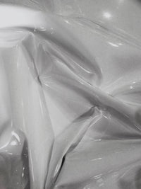 Solid Fetish Wet Glossy Upholstery Leather Vinyl Fabric / Sold By The Yard