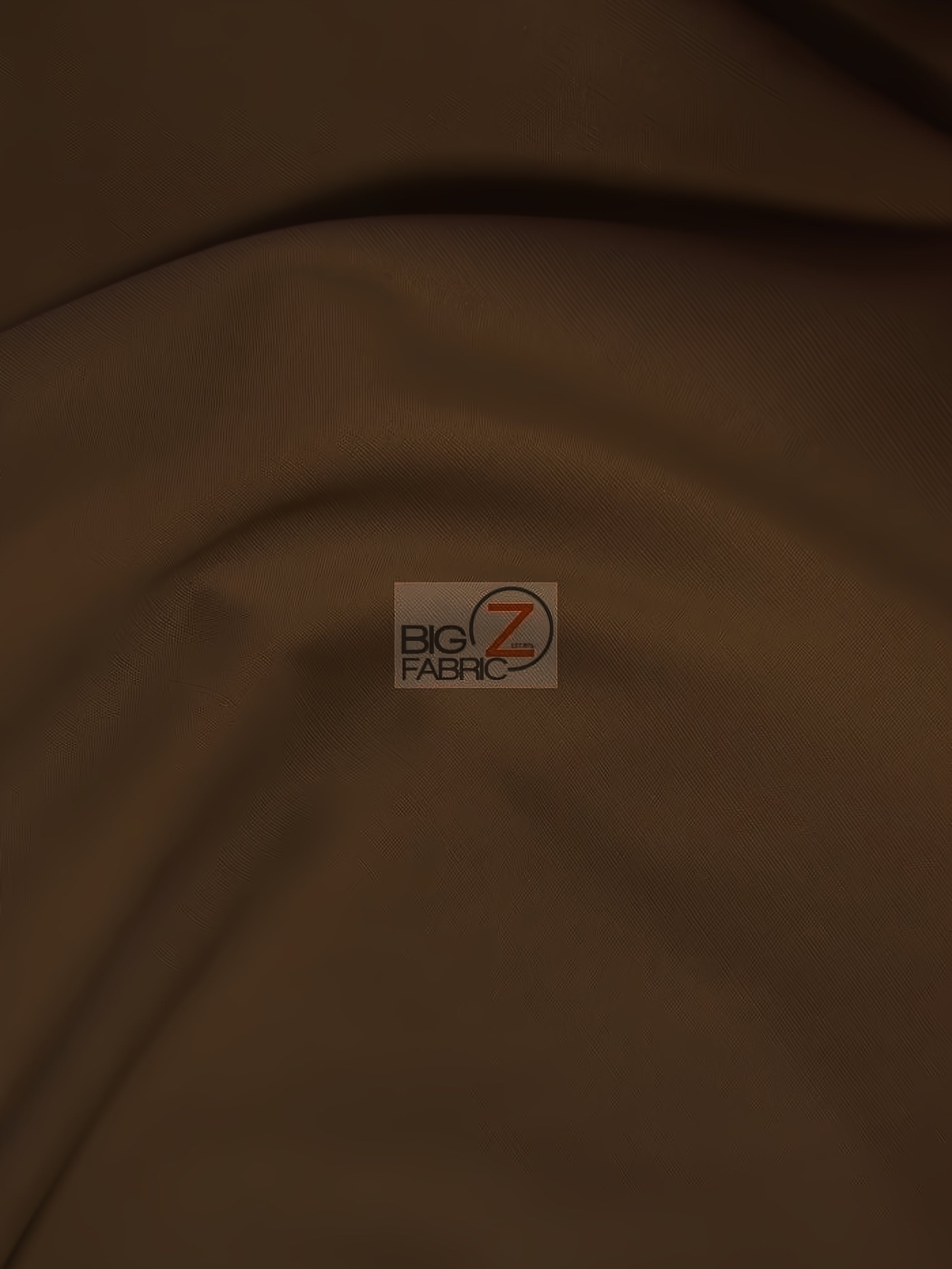 Poly Cotton Fabric Solid Heavyweight Uniform / Brown / Sold By The Yard