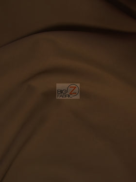 Poly Cotton Fabric Solid Heavyweight Uniform / Brown / Sold By The Yard