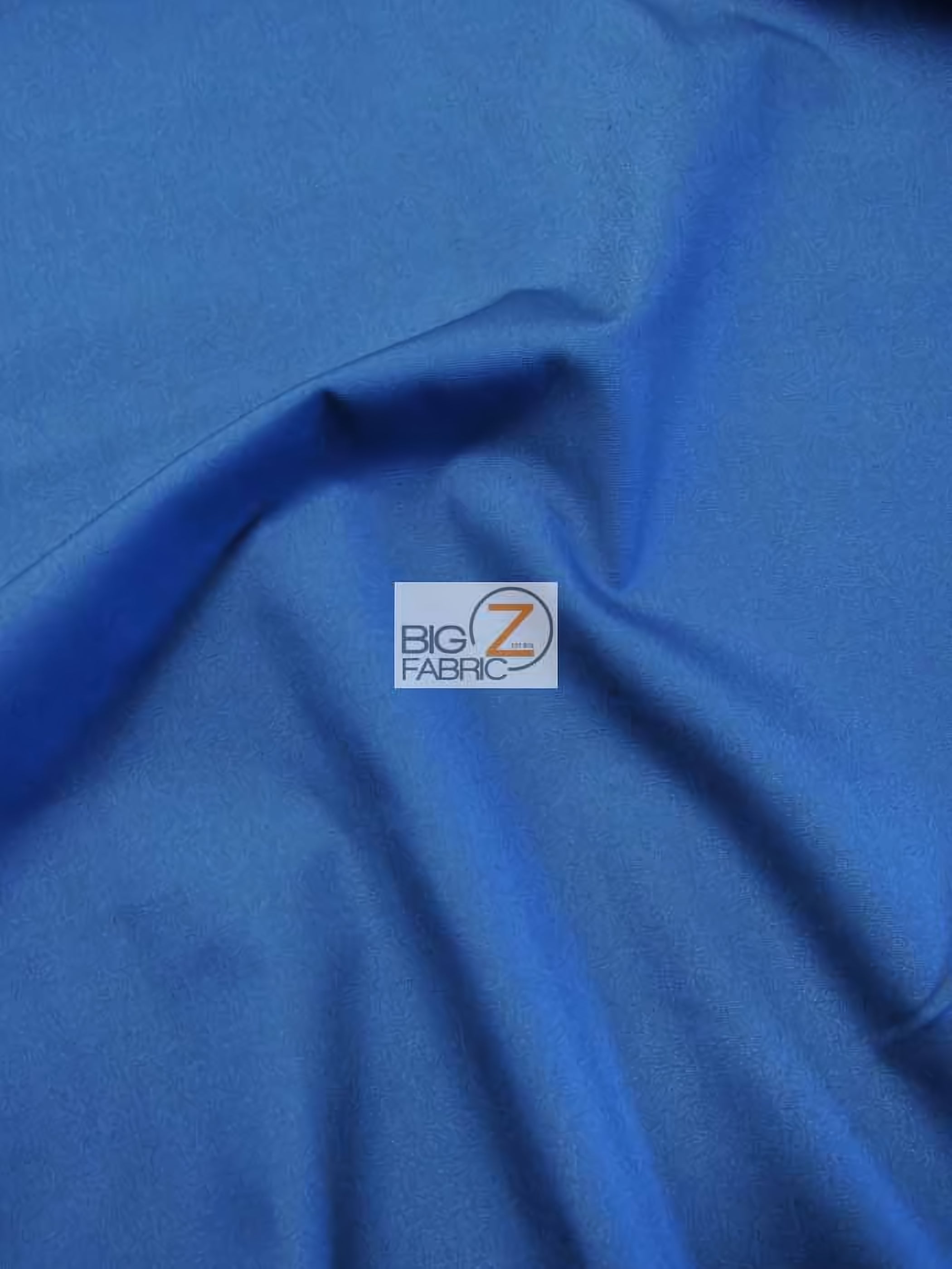 Poly Cotton Fabric Solid Heavyweight Uniform / Royal / Sold By The Yard