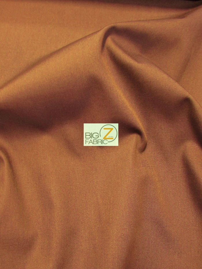 Poly Cotton Fabric Solid Heavyweight Uniform / Rust / Sold By The Yard