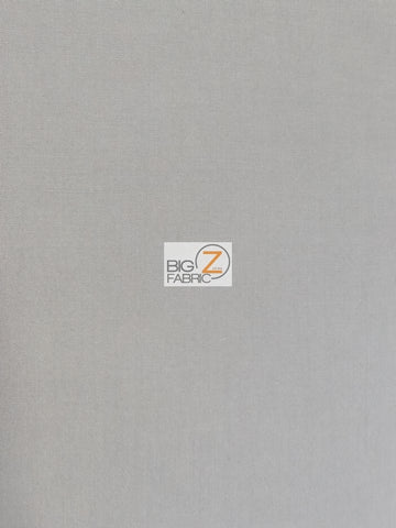 Poly Cotton Fabric Solid Heavyweight Uniform / Silver / Sold By The Yard