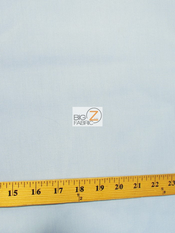 Poly Cotton Fabric Solid Heavyweight Uniform / Sky Blue / Sold By The Yard