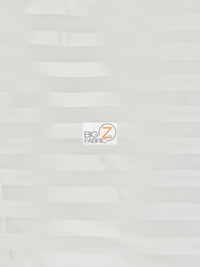 Stripe Jacquard Bridal Satin Fabric / Sold By The Yard