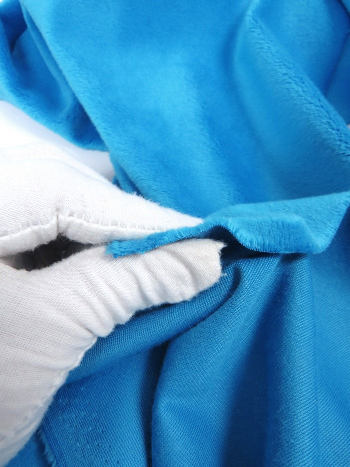 Royal Blue / Minky Solid Baby Soft Fabric  15 Yard Bolt / Free Shipping - 0