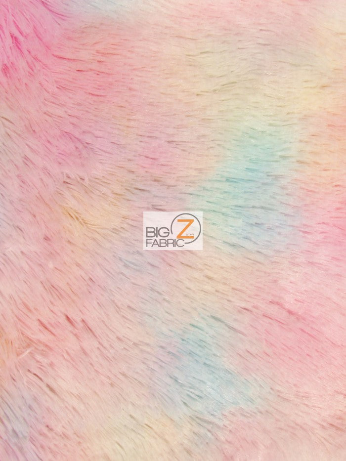 Rainbow 4 Minky Shaggy Baby Soft Fabric / Sold By The Yard