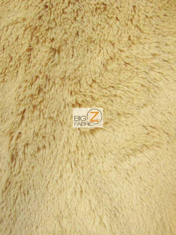 Light Camel Minky Shaggy Baby Soft Fabric / Sold By The Yard