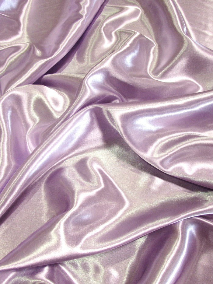 Solid Medium Weight Shiny Satin Fabric / Lilac