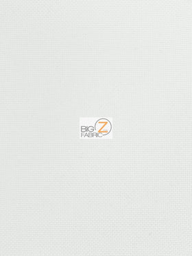 Solid Canvas Outdoor Waterproof PVC Backing Fabric / White / Sold By The Yard Closeout!!!