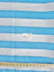 2 Tone Stripe Deck Canvas Outdoor Waterproof Fabric / Aqua/White / Sold By The Yard Closeout!!!