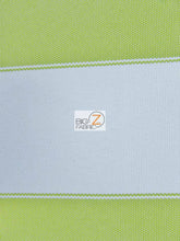 2 Tone Stripe Deck Canvas Outdoor Waterproof Fabric / Lime/White / Sold By The Yard Closeout!!!