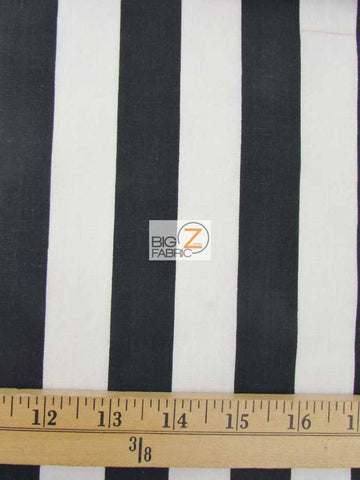 Poly Cotton 1 Inch Stripe Fabric  / Purple/Yellow / Sold By The Yard - 0